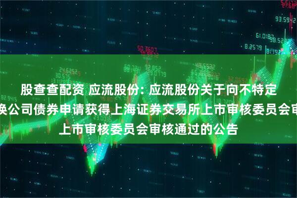 股查查配资 应流股份: 应流股份关于向不特定对象发行可转换公司债券申请获得上海证券交易所上市审核委员会审核通过的公告
